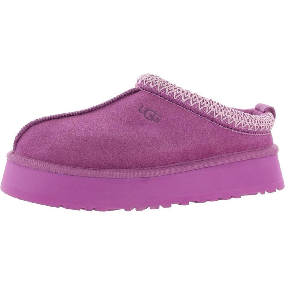 Ugg Tazz Women's Sheepskin Embroidered Slip On Platform Slipper NWT